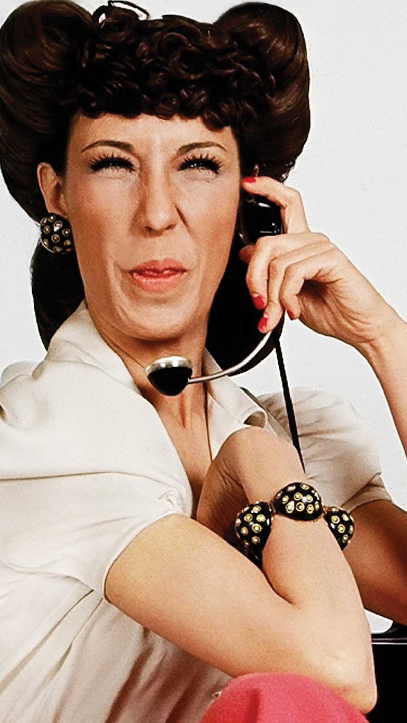 Ernestine “The Phone Operator”. First launched on “Laugh-In”.